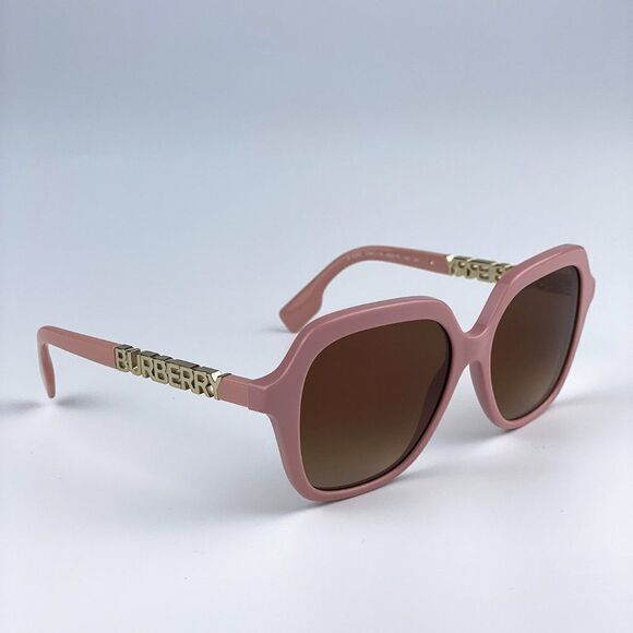 NEW Burberry BE4389 406113 Pink Brown Gradient Oversized Square Women Sunglasses - Picture 7 of 11